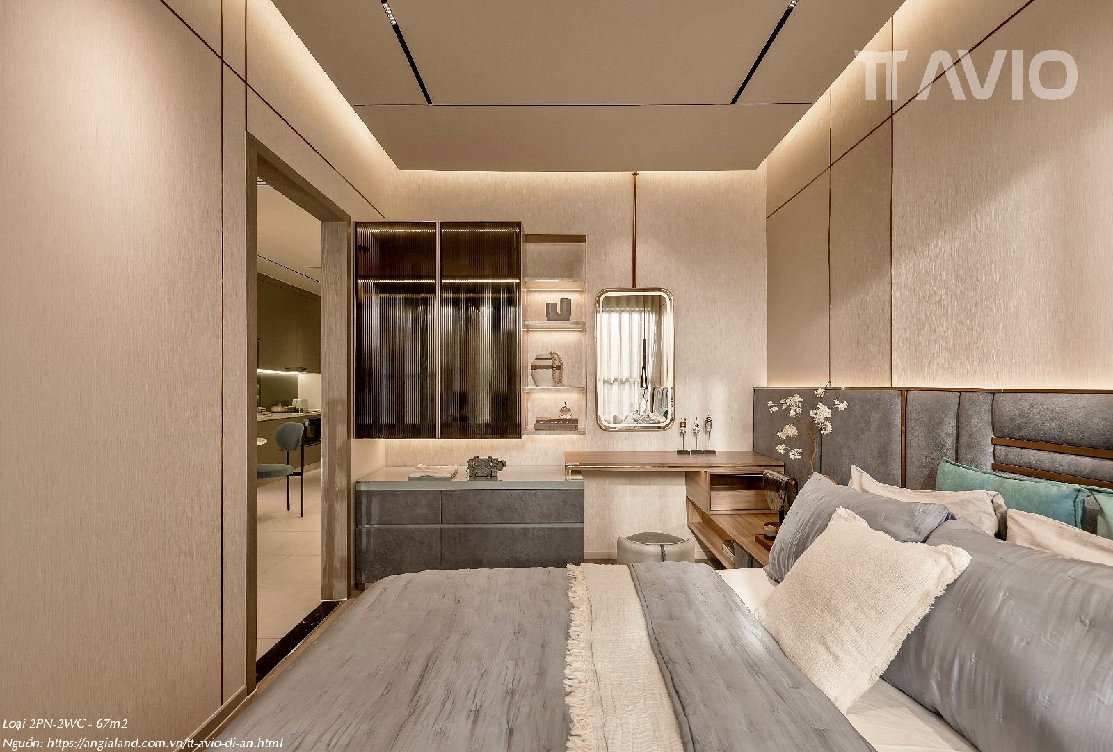 Nhà Mẫu Tt Avio 2pn 1wc 56m² Thiết Kế Classy Amp; Phòng Đa Năng