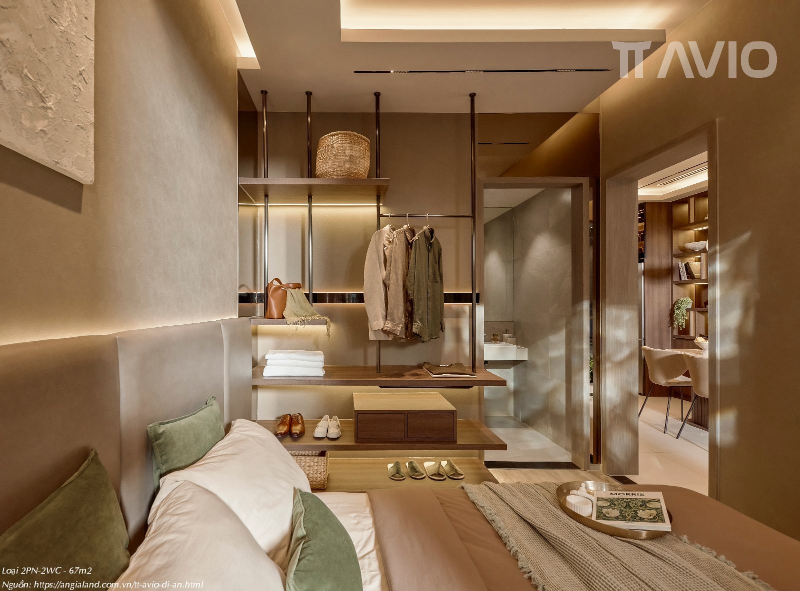 Nhà Mẫu TT Avio 2PN-2WC (67m²)
