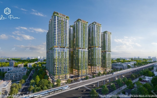 Mặt tiền dự án La Pura Phát Đạt kết nối trực tiếp tuyến Metro HCM