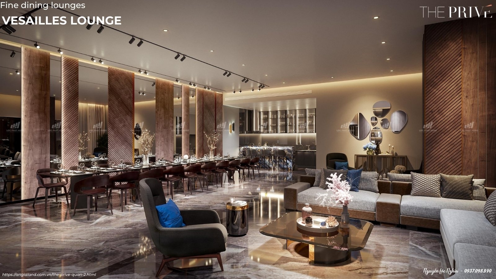 Versailles Lounge: Trải Nghiệm Phòng Tiệc Xa Hoa, Lộng Lẫy Phong Cách Hoàng Gia Tại The Privé Quận 2 Đất Xanh