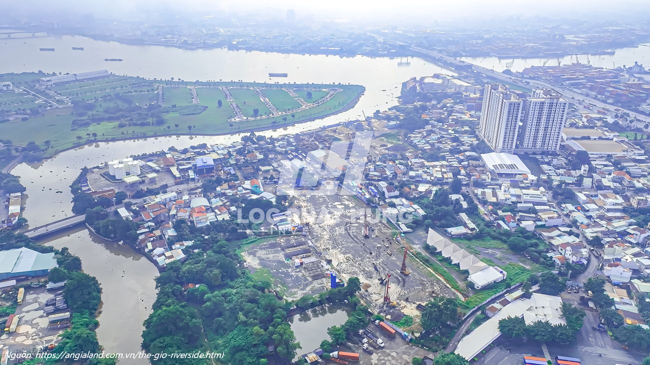 Tiến độ dự án căn hộ chung cư The Gió Riverside Dĩ An 08/2023