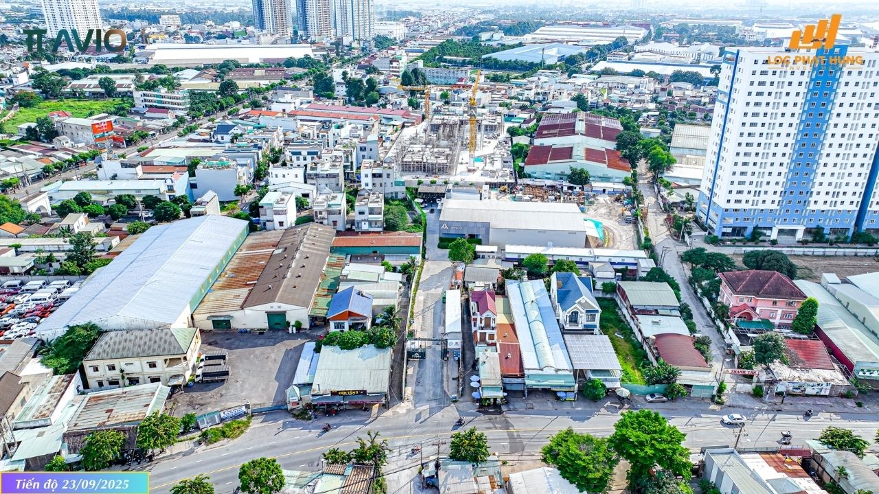 Tiến độ xây dựng tháp Avis dự án TT Avio tháng 23/09/2025: Hoàn thành đổ sàn tầng 6 và thi công trụ tầng 7