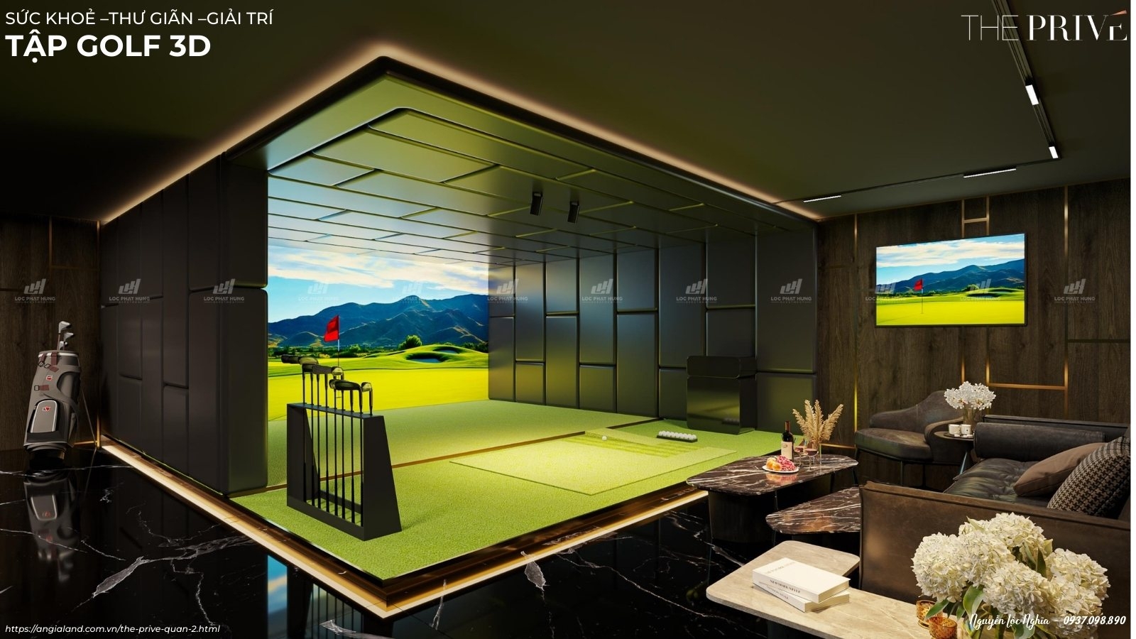 Trải Nghiệm Đam Mê Golf Với Tiện Ích Tập Golf 3D Công Nghệ Cao Tại Dự Án Căn Hộ The Privé Quận 2 Đất Xanh