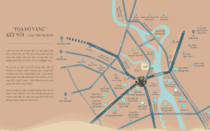 Vị trí địa chỉ kết nối vùng dự án The Gió Riverside