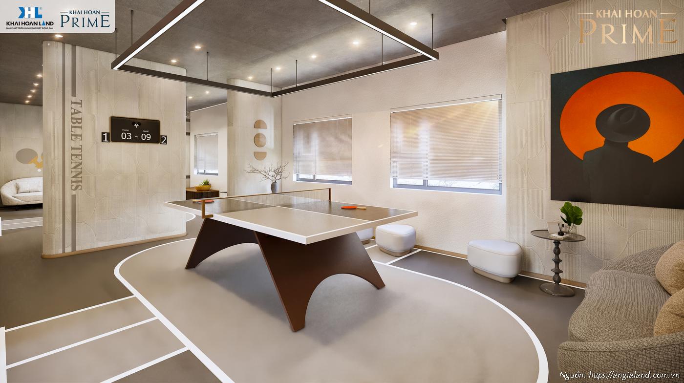 Tiện ích bóng bàn nội căn hộ chung cư Khải Hoàn Prime Nhà Bè