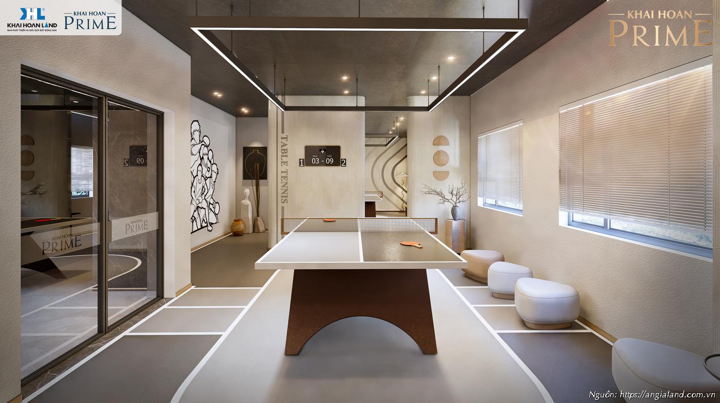 Tiện ích bóng bàn nội căn hộ chung cư Khải Hoàn Prime Nhà Bè