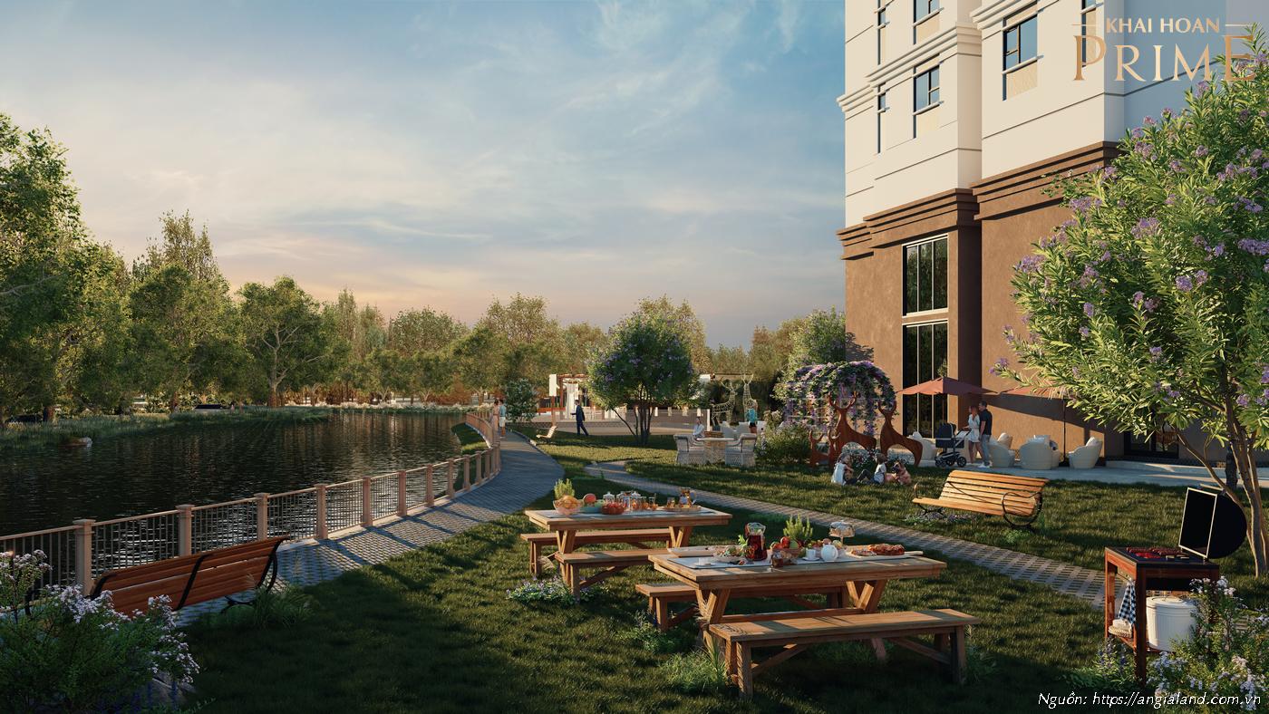 Khu tiệc nướng BBQ dự án căn hộ chung cư Khải Hoàn Prime Nhà Bè