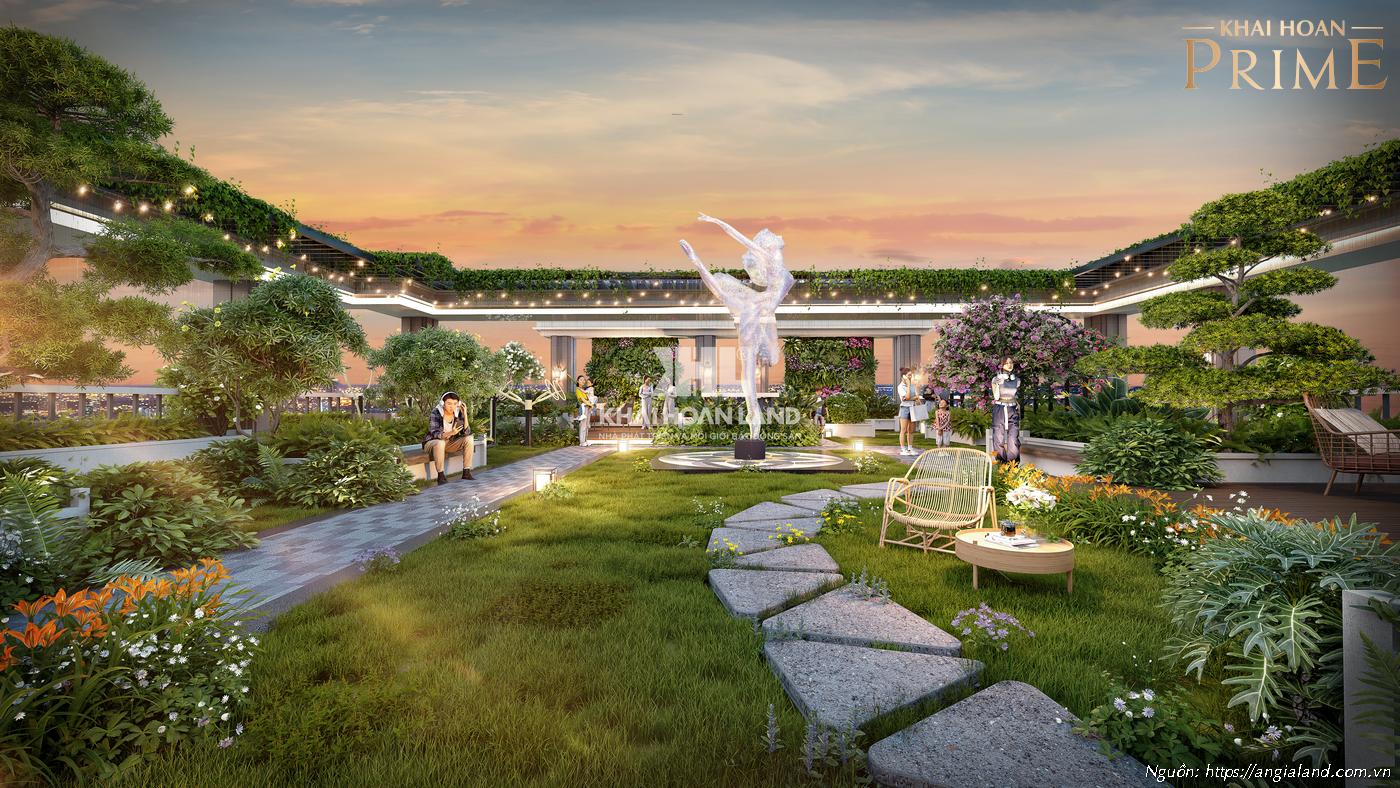 Sky Garden: Khu vườn trên cao với tầm nhìn panorama tuyệt đẹp, mang đến không gian thư giãn lý tưởng.