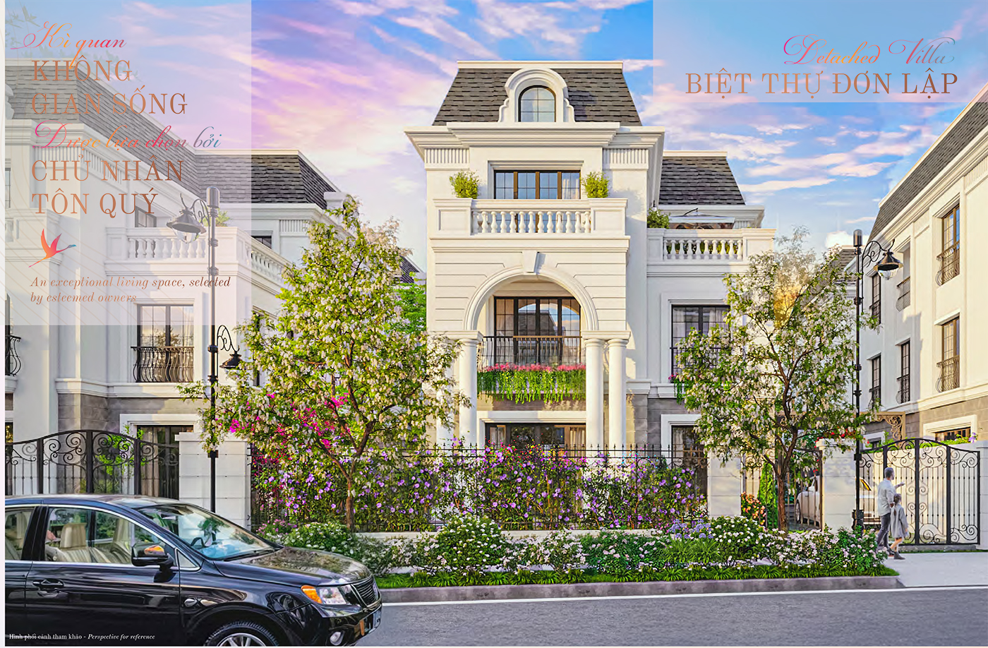 Thiết kế biệt thự đơn lập Hồng Hạc City đẳng cấp