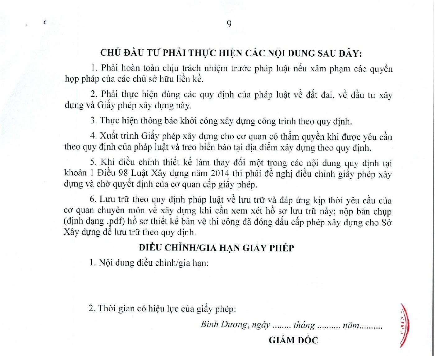 Giấy Phép Xây Dựng Dự án Căn Hô Chung Cư Tt Avio Dĩ An