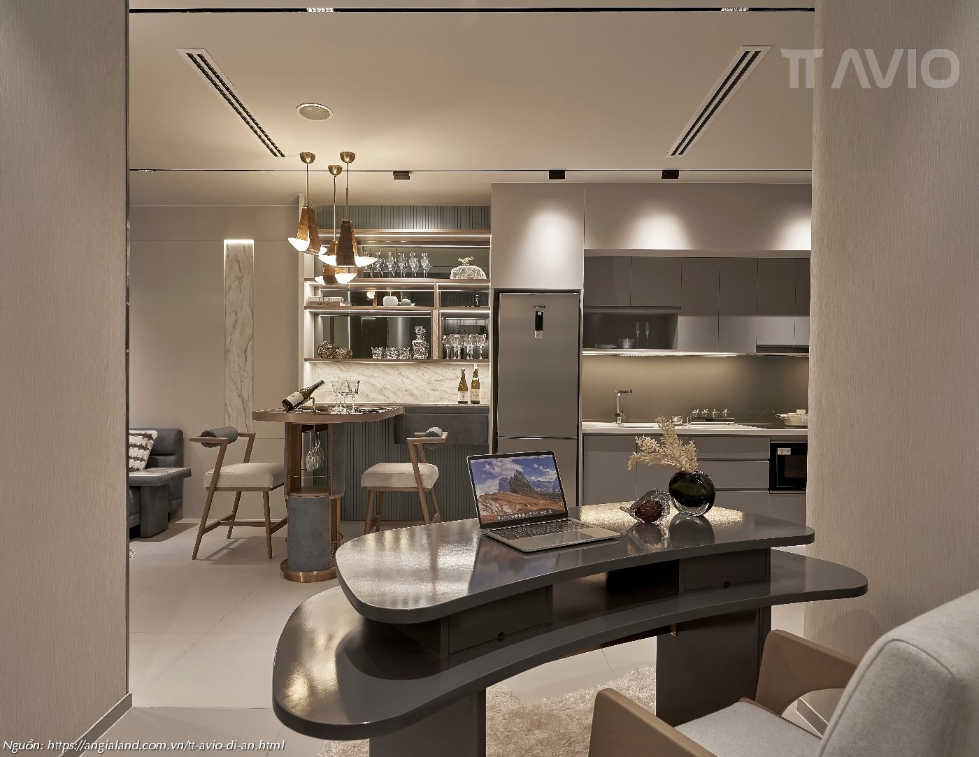 Không gian +1 đa năng trong căn hộ 1PN+ TT Avio