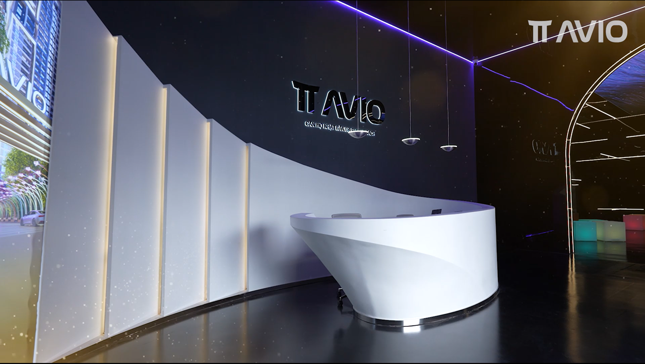 Quầy lễ tân đón khách tại nhà mẫu dự án TT Avio Dĩ An