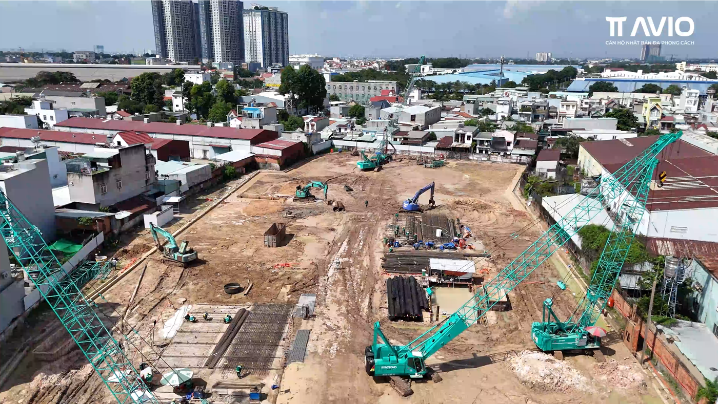 Tiến độ xây dựng TT AVIO 10/2024