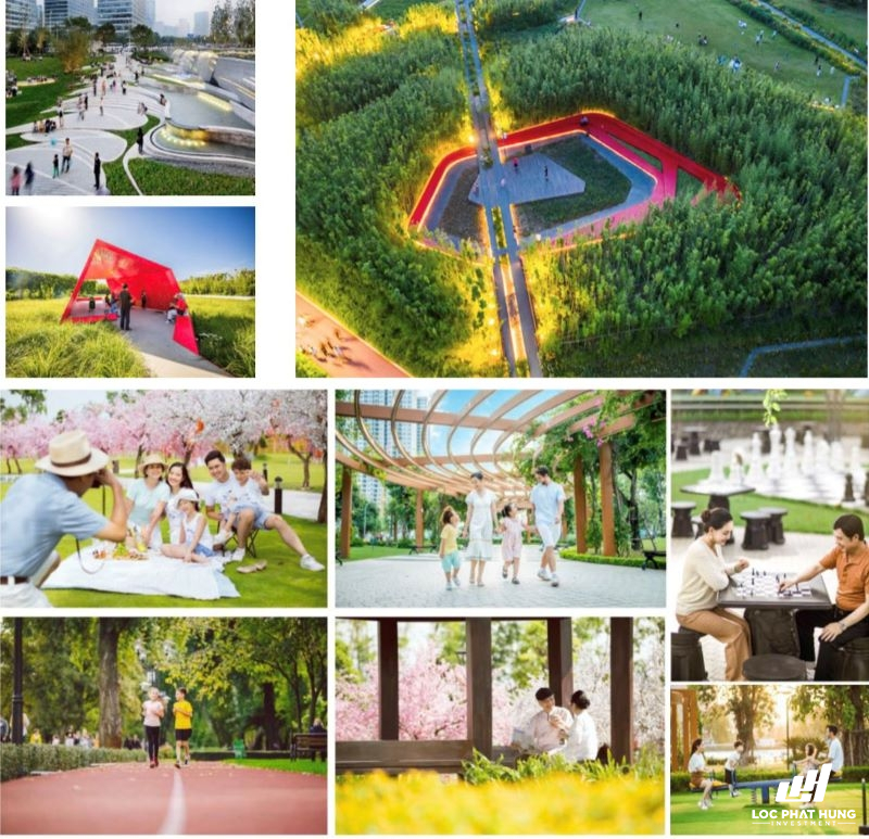 Hệ thống công viên vui chơi - Vinhomes Green City Hậu Nghĩa