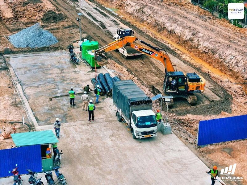 Hình ảnh tiến độ thực tế dự án Vinhomes Hậu Nghĩa - Vinhomes Green City