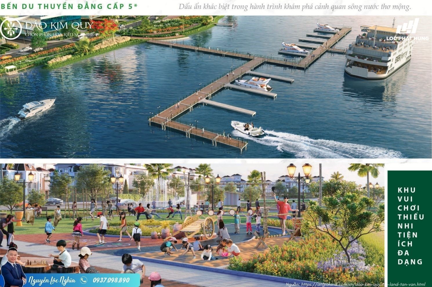 Bến duy thuyền dự án Đảo Kim Quy TTC Tân Quy