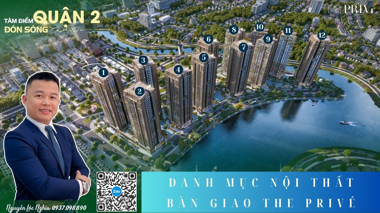 Danh Mục Bàn Giao Nội Thất The Prive Quận 2