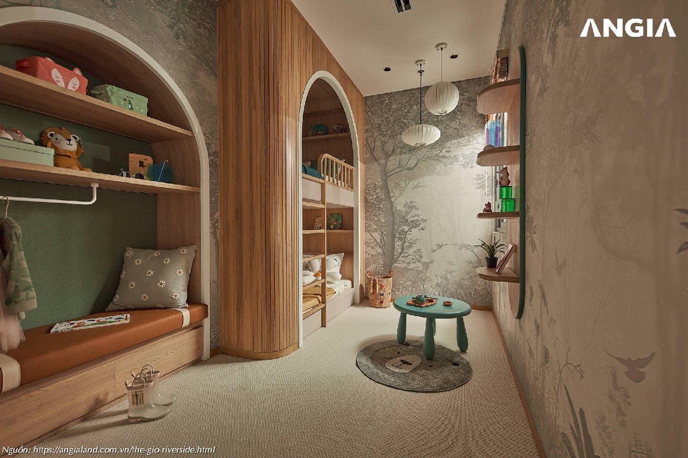 Nhà mẫu căn hộ chung cư The Gió Riverside 65m2 - Phòng Ngủ 2