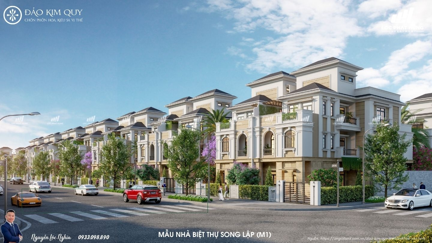 Thiết Kế Biệt Thự Song Lập Đảo Kim Quy TTC Tân Vạn | Sang Trọng & Đẳng Cấp