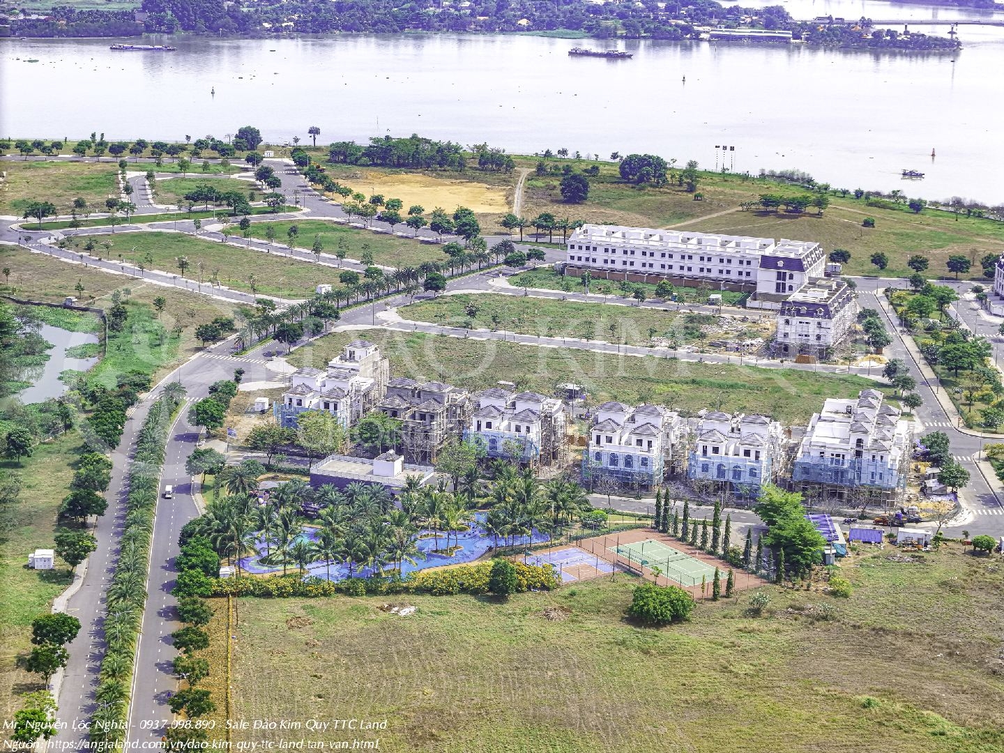 Tiến Độ Đảo Kim Quy TTC Land Tân Vạn T04/2025 | Biệt Thự, Nhà Phố