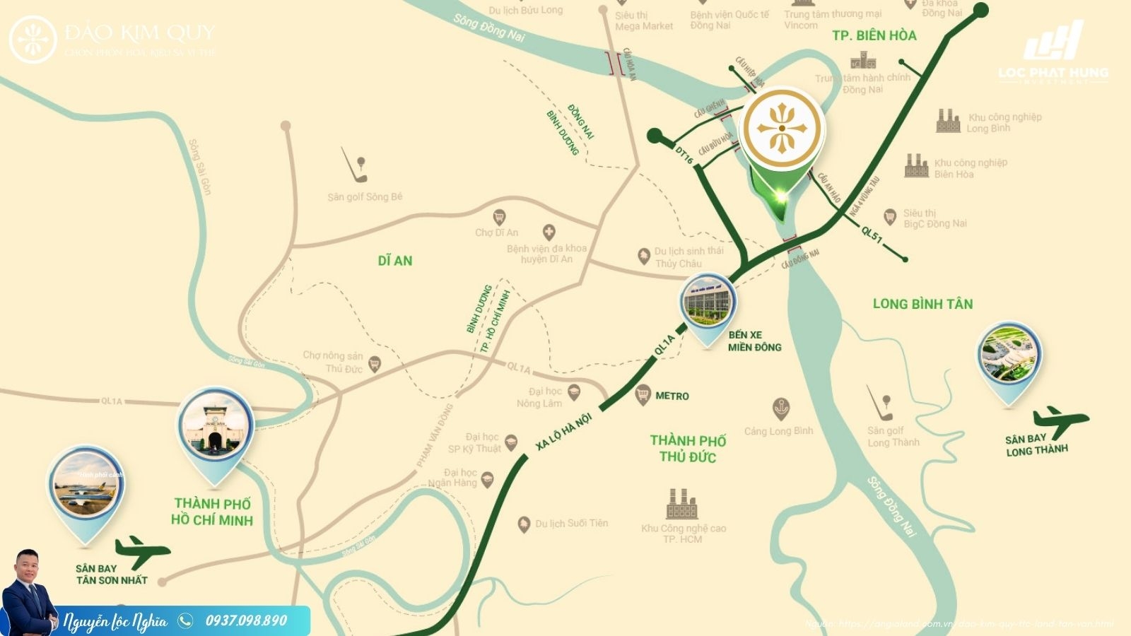 Vị Trí & Địa Chỉ Đảo Kim Quy TTC Tân Vạn | Kết Nối Vàng, Tiềm Năng Vượt Trội