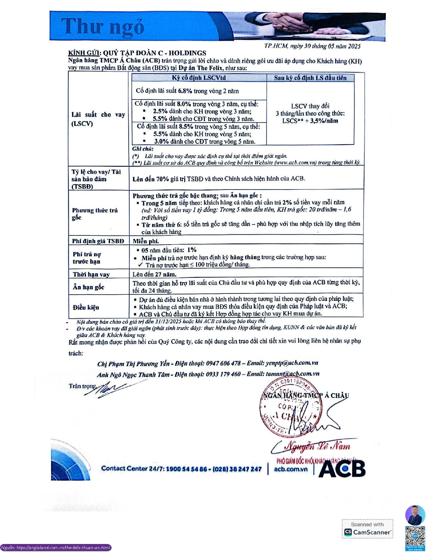 Acb Ngân Hàng Cho Vay Mua Nhà Dự án The Felix C Holdings