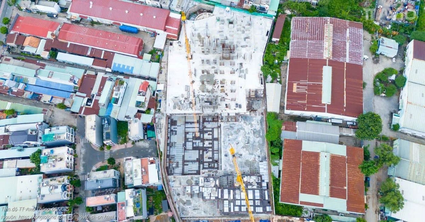 Tiến độ dự án căn hộ TT Avio Tháng 06/2025