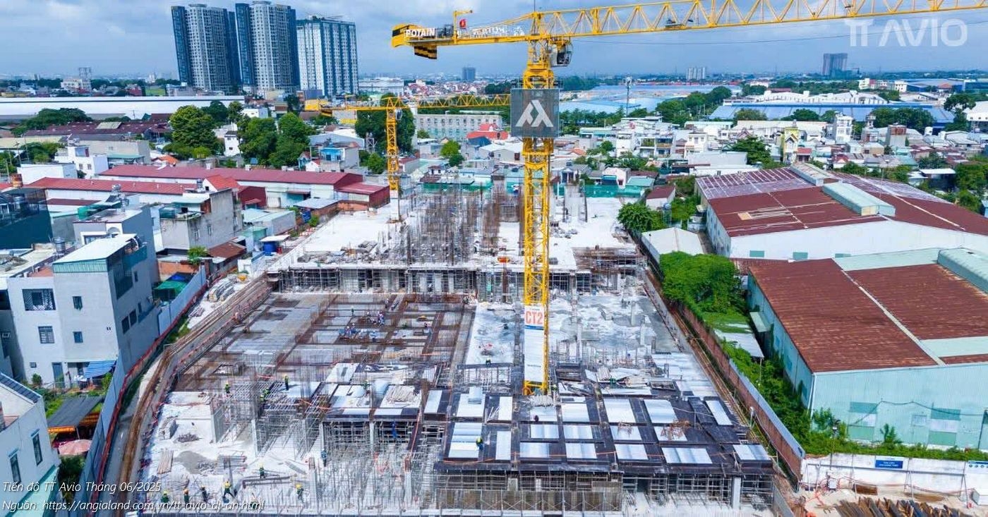 Tiến độ dự án căn hộ TT Avio Tháng 06/2025 Tiến độ dự án căn hộ TT Avio Tháng 06/2025