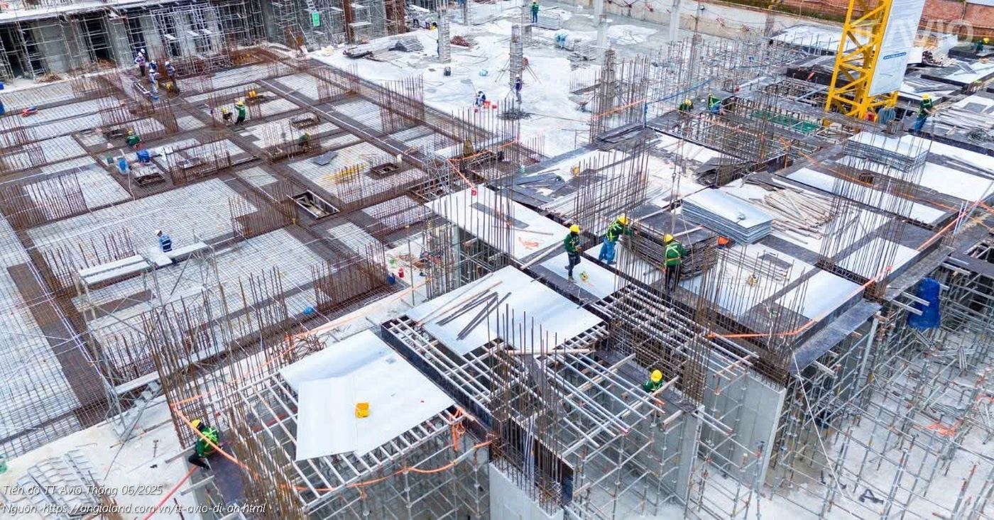 Tiến độ dự án căn hộ TT Avio Tháng 06/2025 Tiến độ dự án căn hộ TT Avio Tháng 06/2025