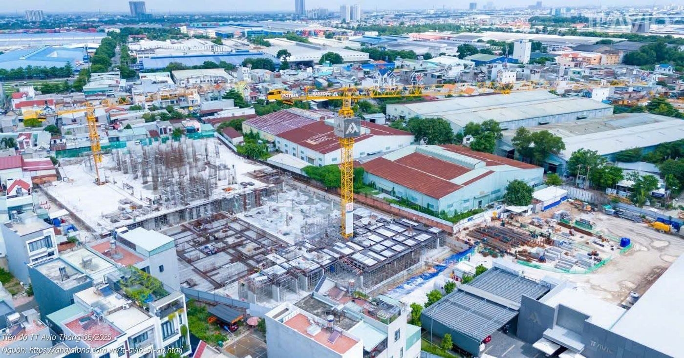Tiến độ dự án căn hộ TT Avio Tháng 06/2025 Tiến độ dự án căn hộ TT Avio Tháng 06/2025
