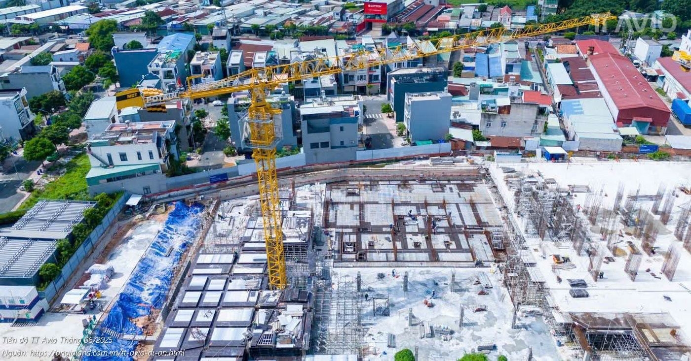Tiến độ dự án căn hộ TT Avio Tháng 06/2025