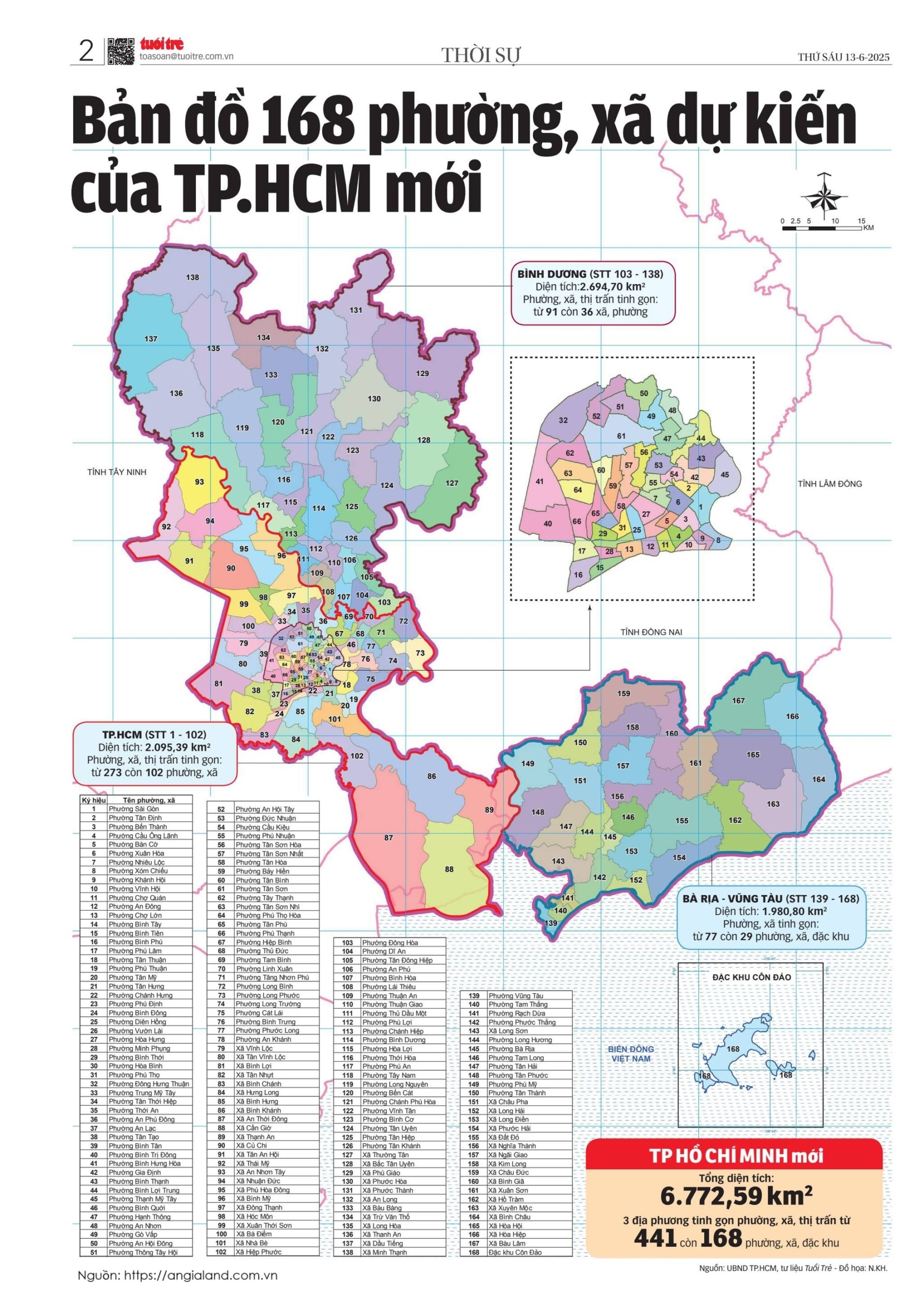 Bản đồ Sắp xếp Phường tại Hồ Chí Minh Mới Nhất 2025