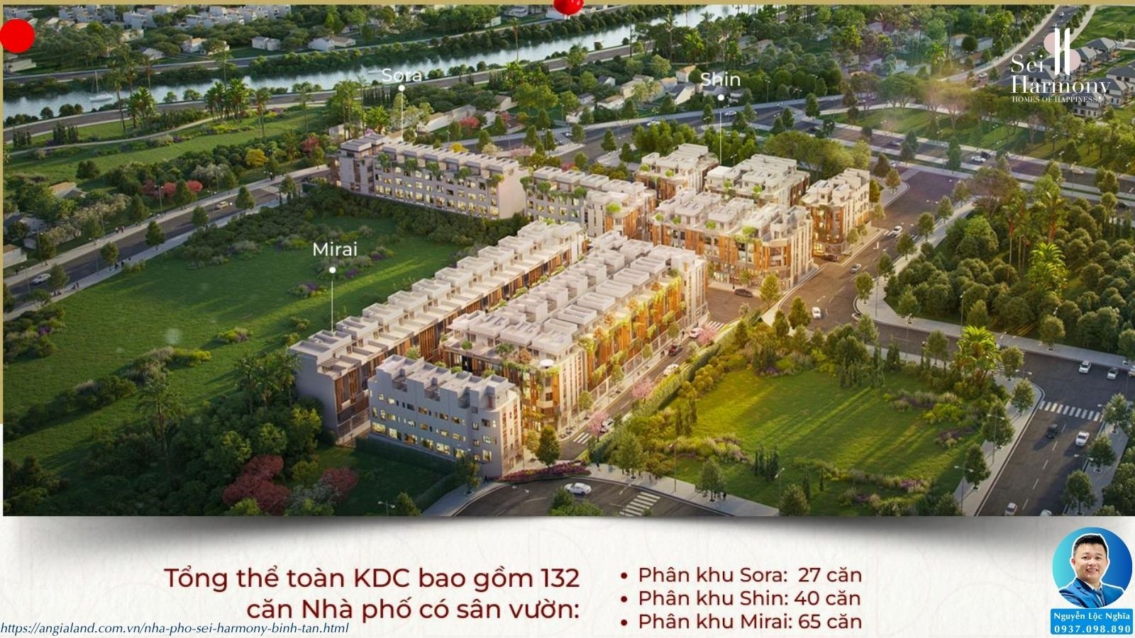 Mua Bán Cho Thuê Dự án Nhà Phố Sei Harmony Bình Tân