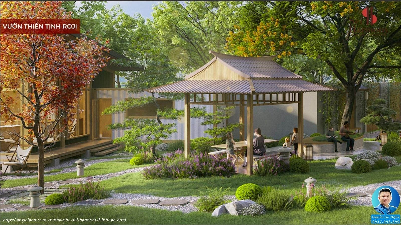 Vườn Thiền Tịnh Roji và Giếng nước Tsukubai nhà phố SEI Harmony Bình Tân