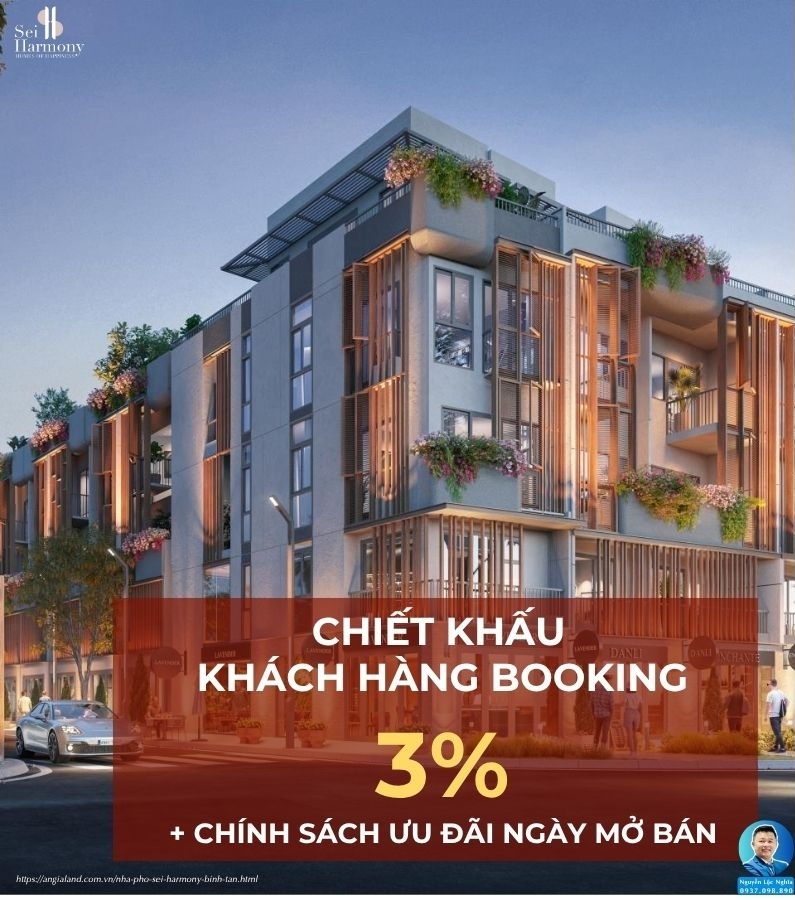 Chương trình ưu đãi mua bán cho thuê dự án nhà phố SEI Harmony Bình Tân