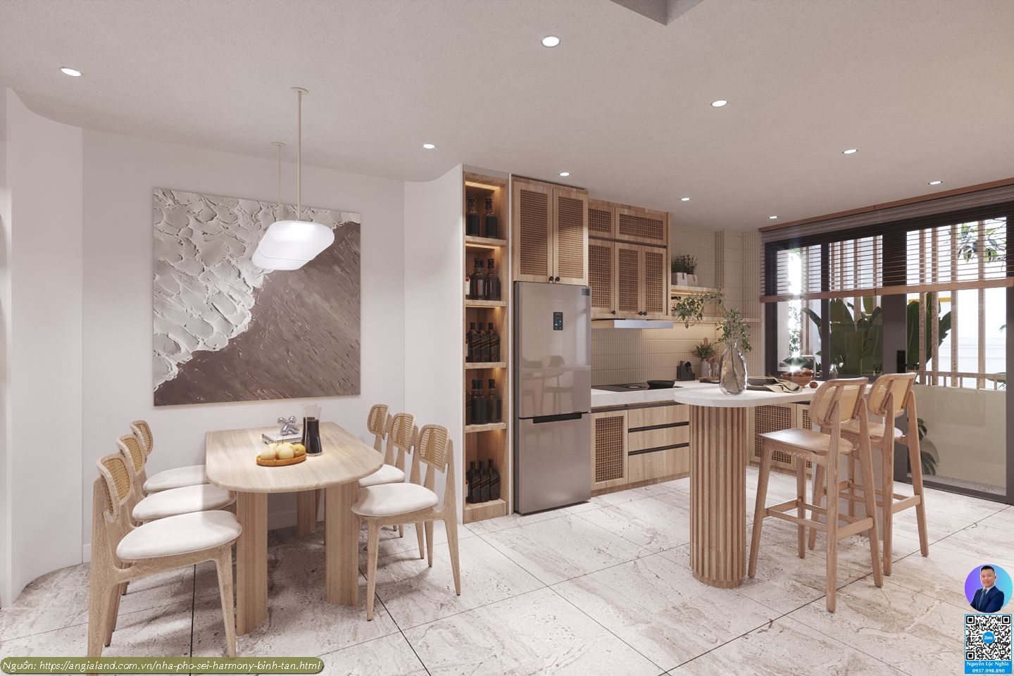 Nhà Mẫu Sei Harmony Bình Tân - Thiết kế khu vực bếp