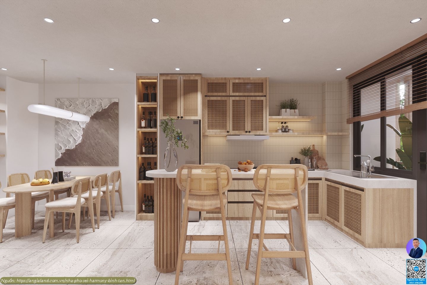 Nhà Mẫu Sei Harmony Bình Tân - Thiết kế khu vực bếp