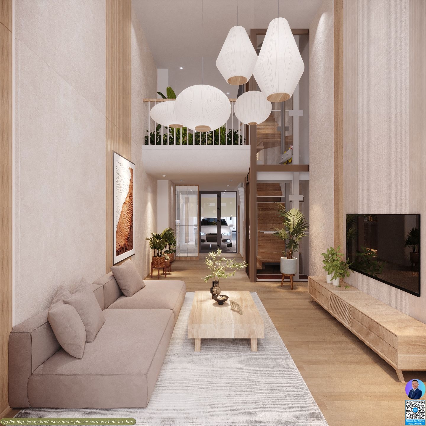 Nhà Mẫu Sei Harmony Bình Tân - Thiết kế phòng khách