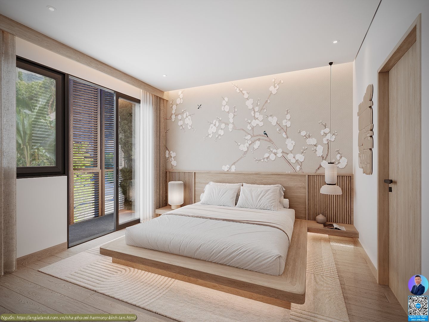 Nhà Mẫu Sei Harmony Bình Tân - Thiết kế phòng ngủ 1