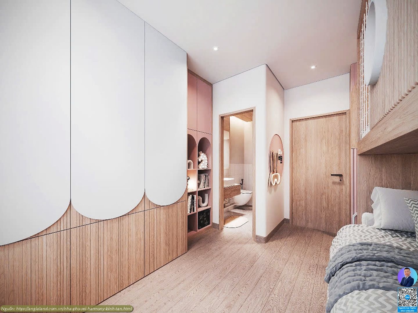 Nhà Mẫu Sei Harmony Bình Tân - Thiết kế phòng ngủ 2