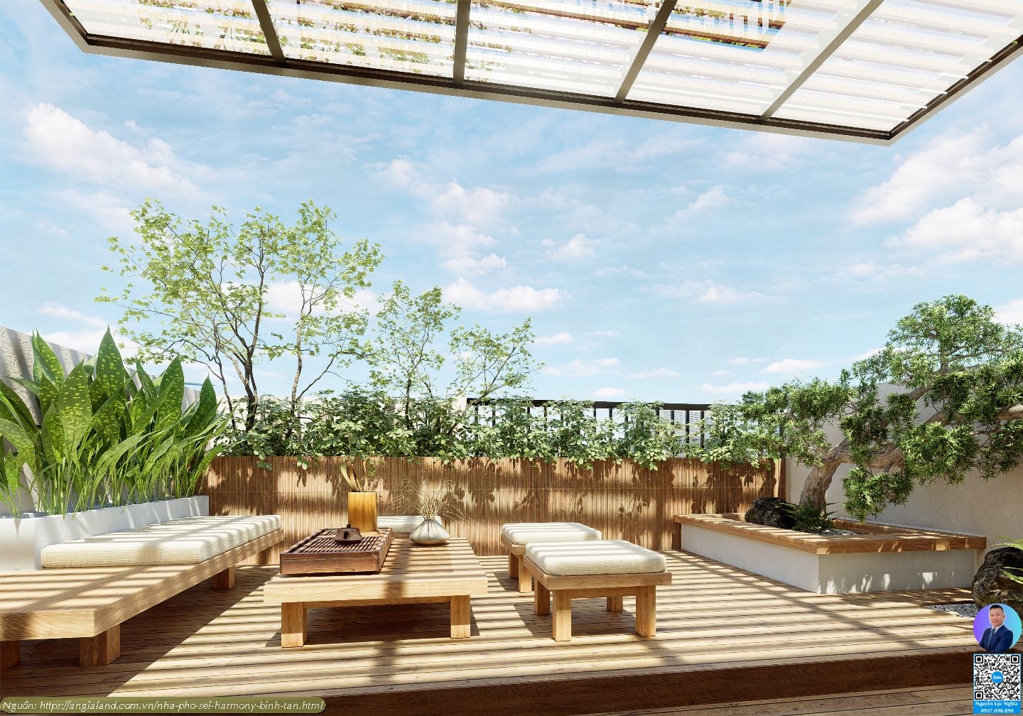 Nhà Mẫu Sei Harmony Bình Tân - Thiết kế sân vườn