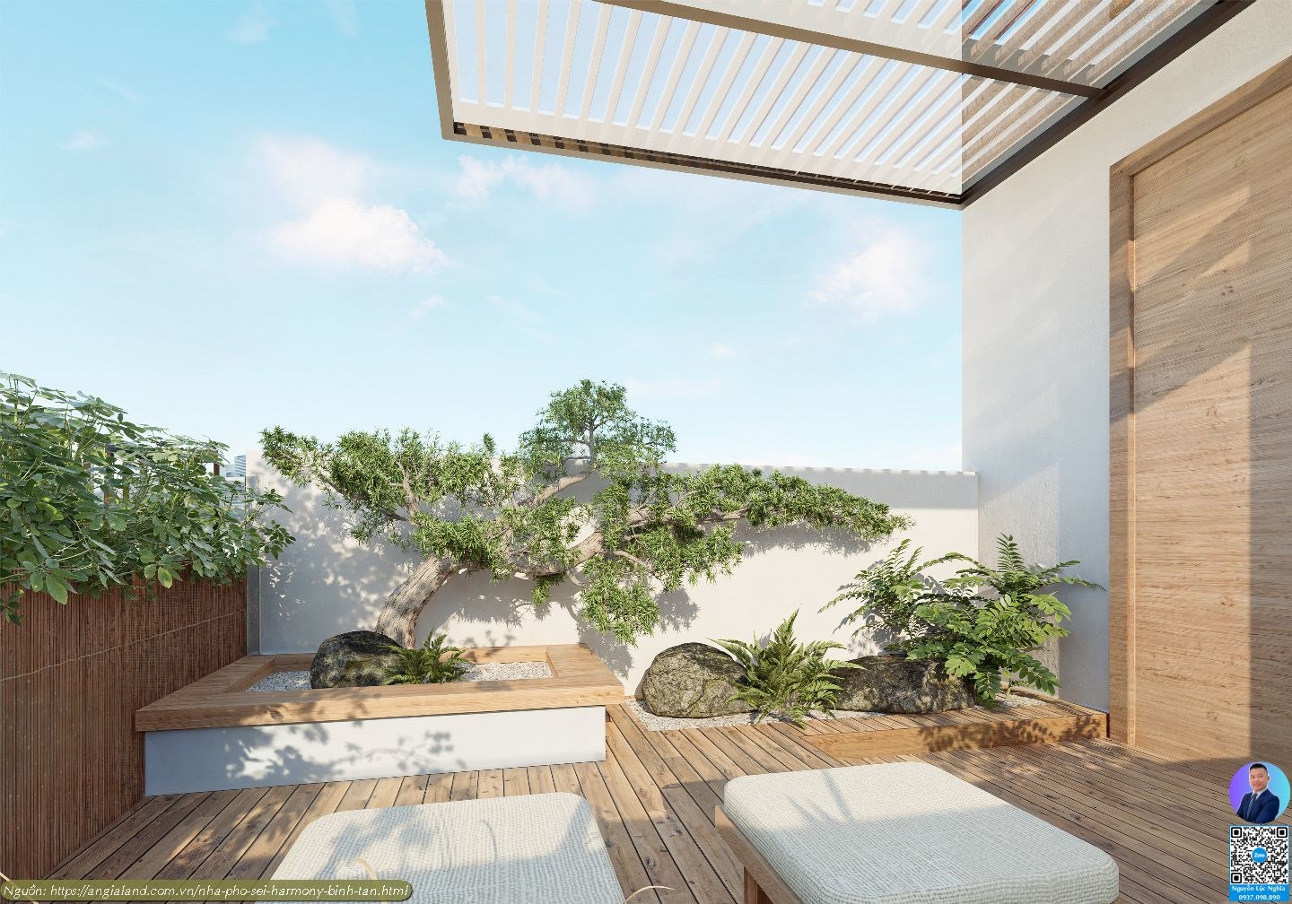 Nhà Mẫu Sei Harmony Bình Tân - Thiết kế sân vườn