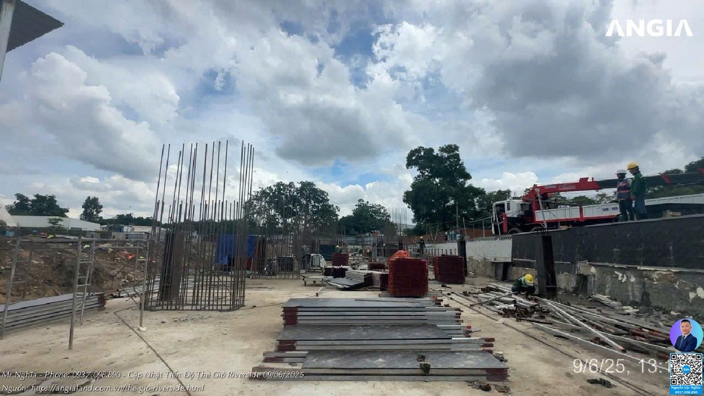 Tiến độ xây dựng dự án căn hộ chung cư The Gió Riverside 09.06.2025