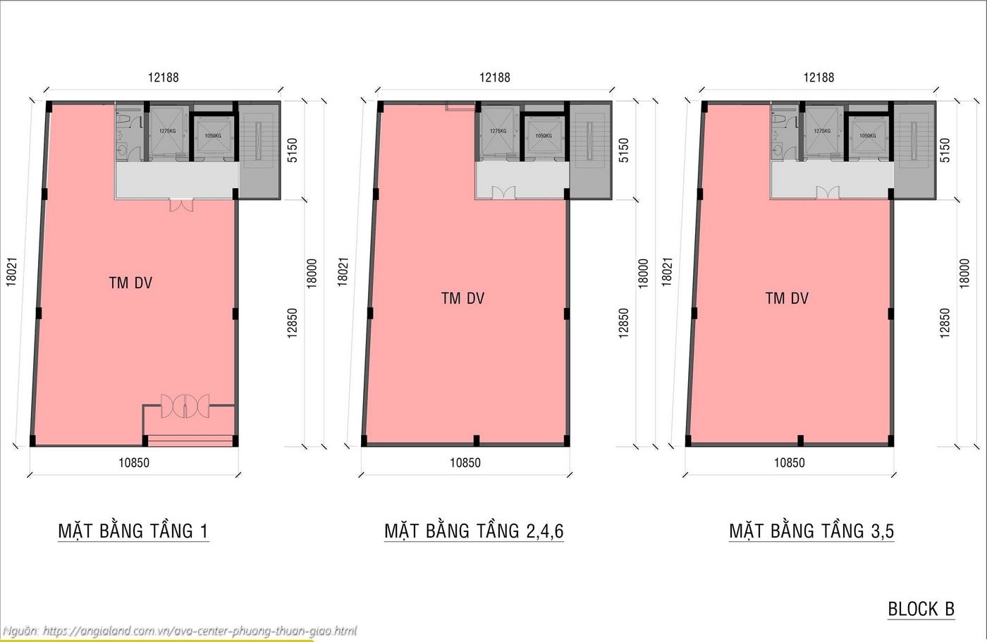 Mặt Bằng Dự án Ava Center
