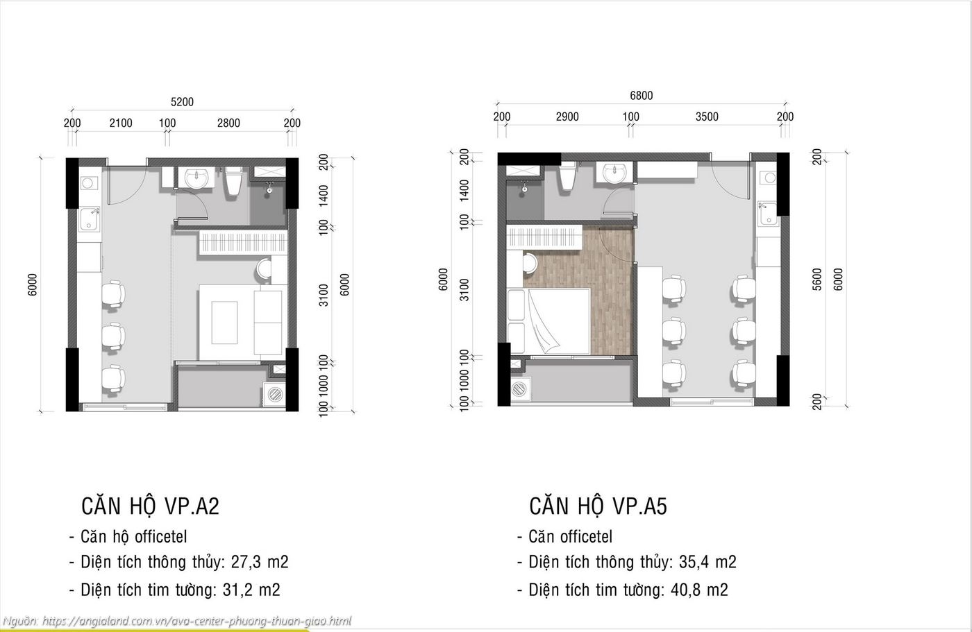 Mặt Bằng Dự án Ava Center