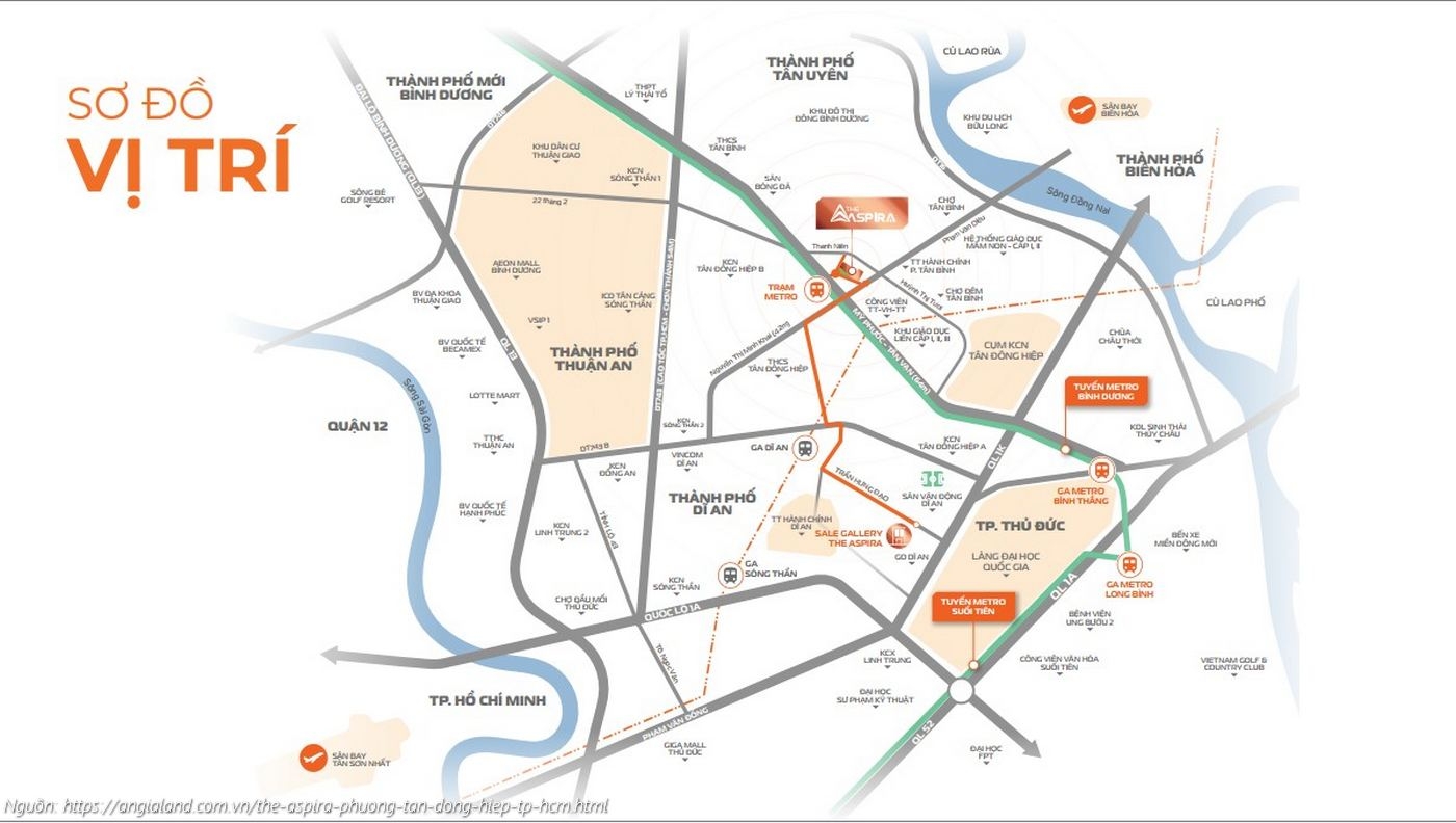 Vị Trí Dự án The Aspira
