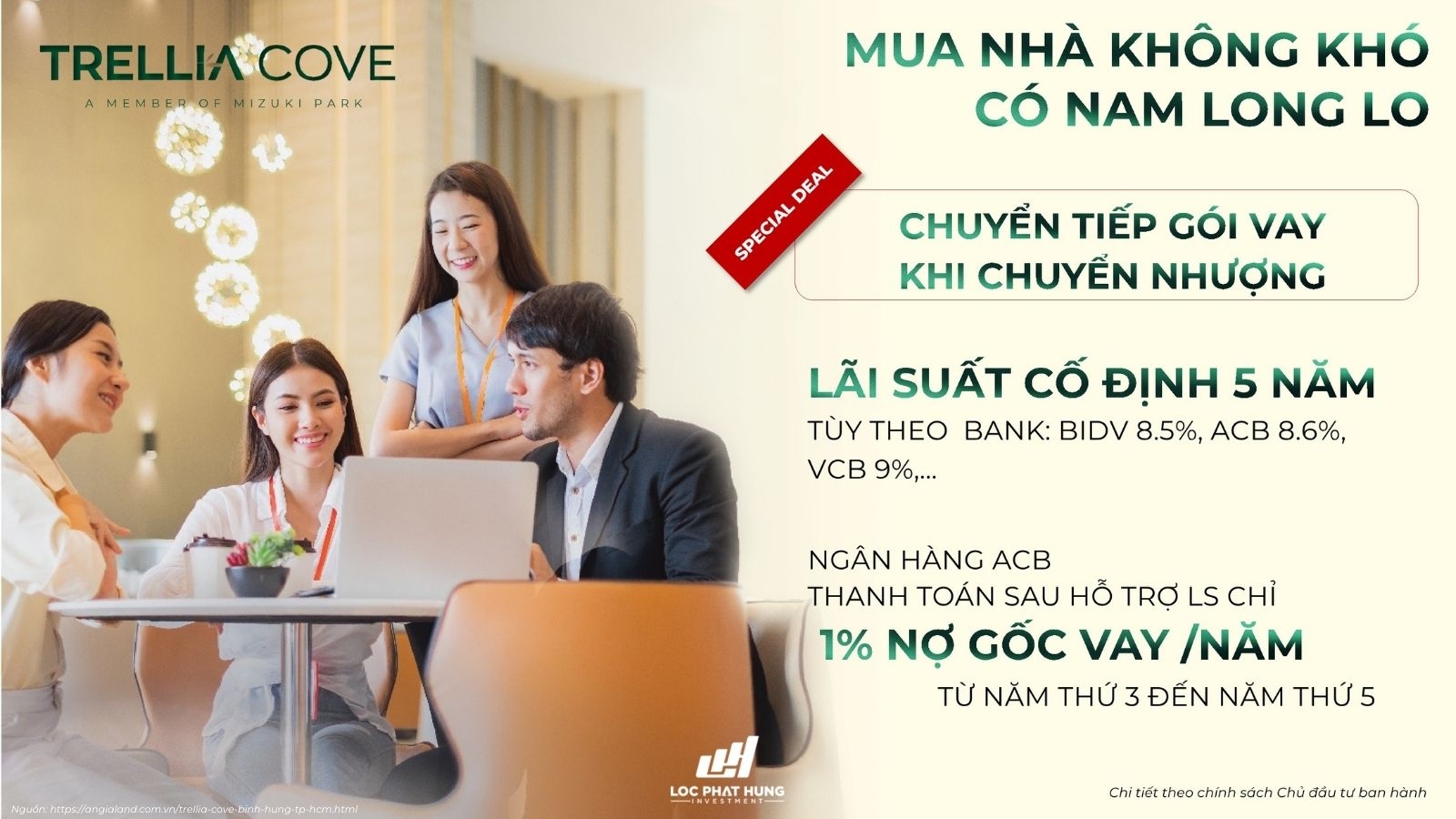 Chính sách ưu đã của chủ đầu tư Nam Long dự án Trellia Cove