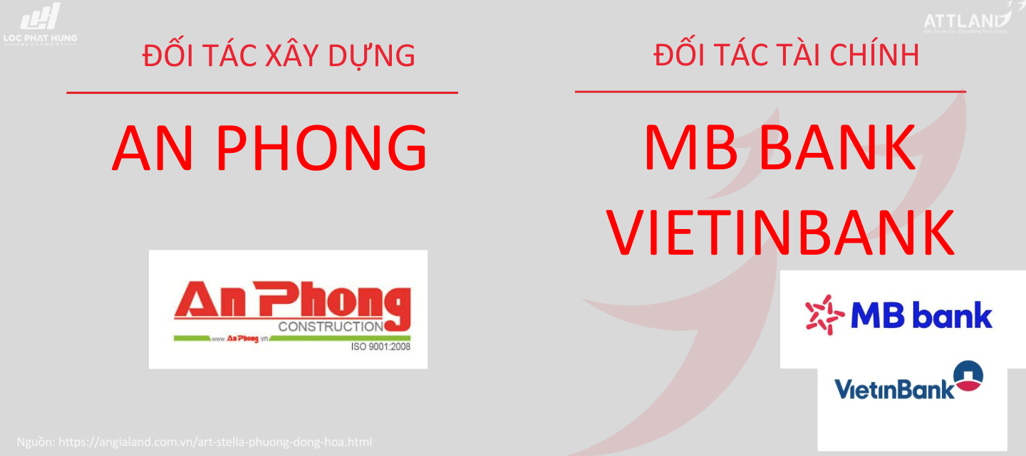 Các Đối Tác Uy Tín Của Chủ Đầu Tư ATTLAND | An Phong, MB Bank, VietinBank