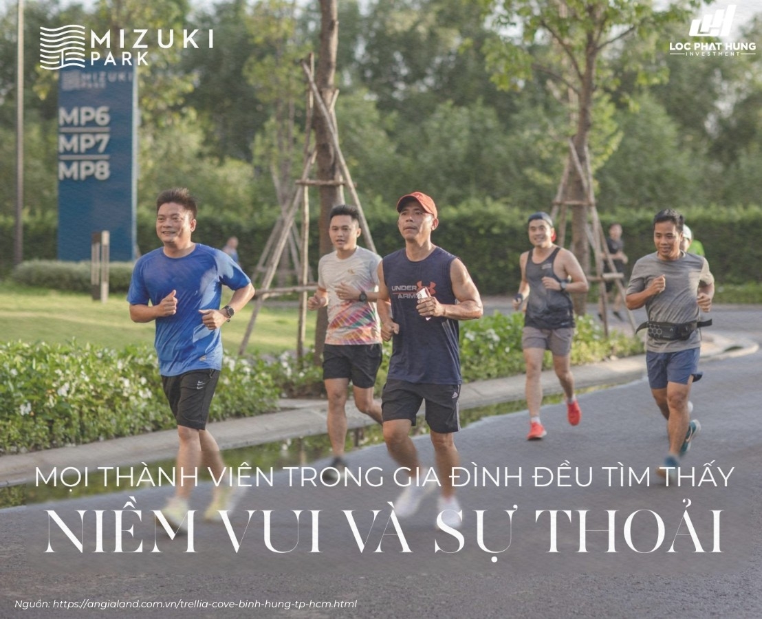 Duong Chay Bo Ven Song Mizuki Park Trellia Cove