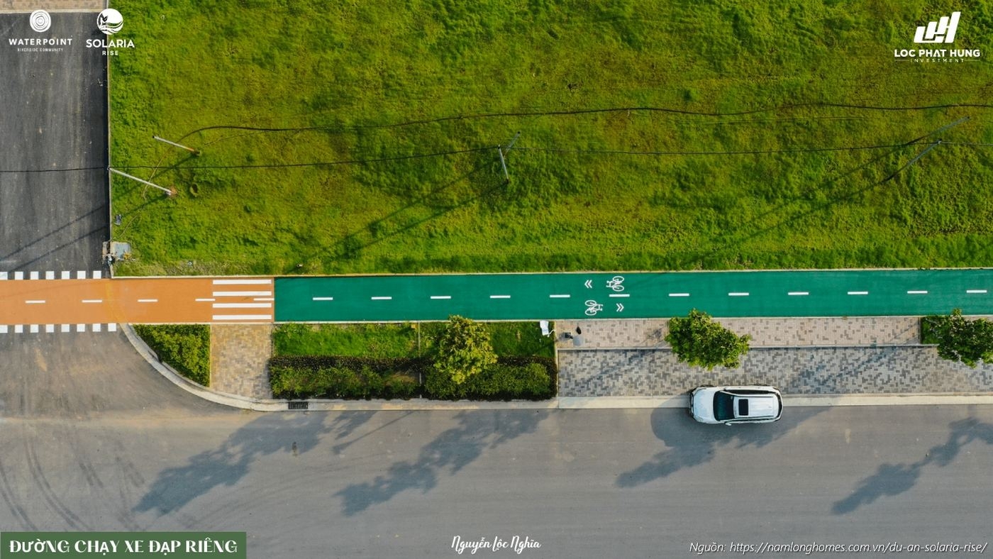 Duong Chay Xe Dap Rieng Biet An Toan Tai Khu Do Thi Waterpoint